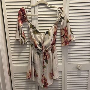 Floral Off-Shoulder Women's Top